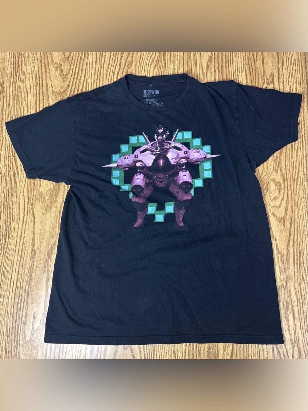Blizzard Entertainment Overwatch D.Va Black T-Shirt Size S Designed by Jinx